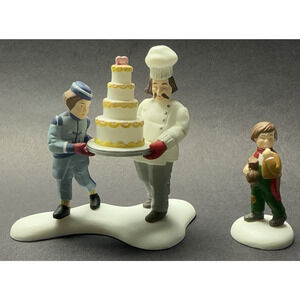 Vintage Set of 2 Dept 56 Christmas In The City Series Excellent Taste No Box